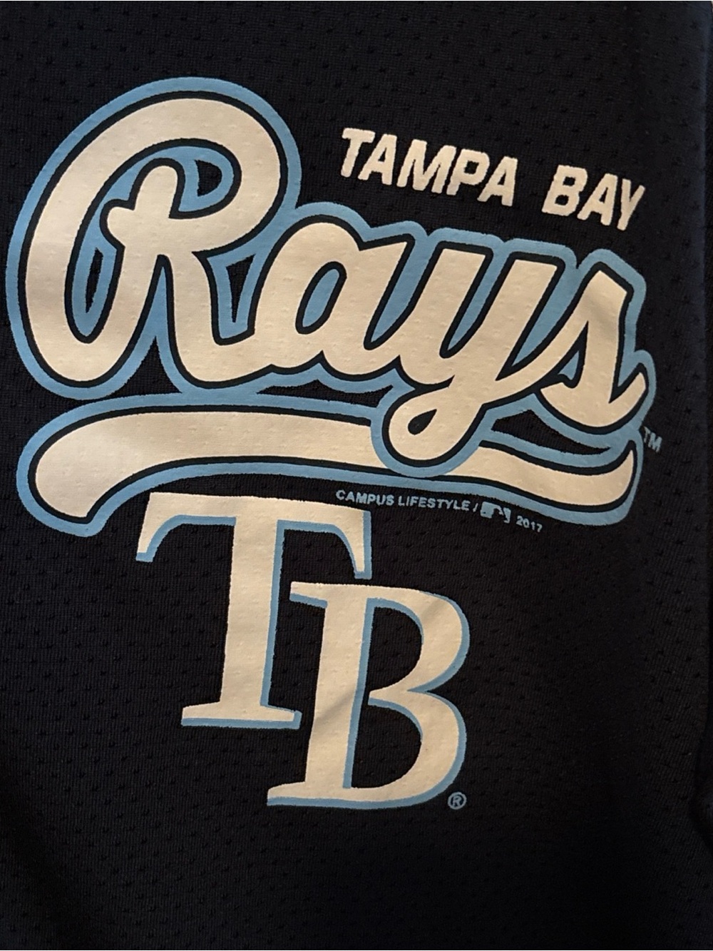 Tampa Bay Rays Womens Mesh Jersey Size XL Baseball Genuine Merchandise V-neck - Picture 2 of 13